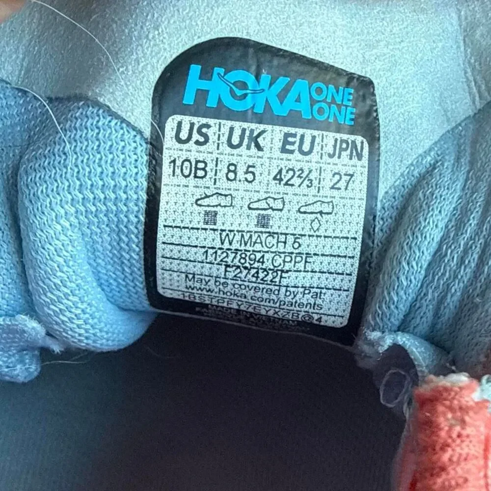 Hoka Women's Coral Tennis Shoes- Size10